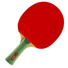 red ping pong paddle