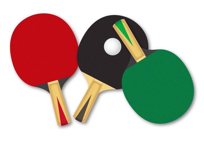 assorted ping pong paddles