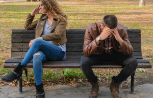 couple sitted at a park